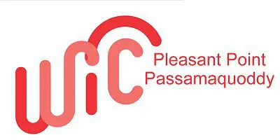 红色“WIC”标志,下方写着“Pleasant Point Passamaquoddy”字样