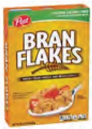 Post Bran Flakes box of cereal