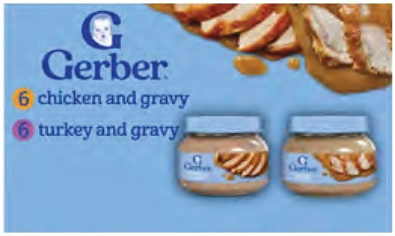Gerber Chicken Turkey Variety Pack and Gerber Puree Classics Variety Pack infant food